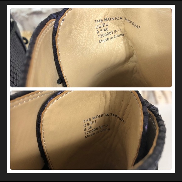 NEW Katy Perry The Monica Snake embossed lace up ankle boot - Picture 8 of 8